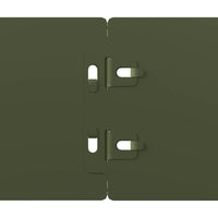 vidaXL Bordure per Prato 10 pz Verde Oliva Acciaio Laminato a Freddo