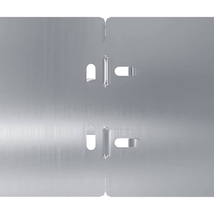 Bordure per Prato 10 pz 10x103 cm Acciaio Zincato 860135