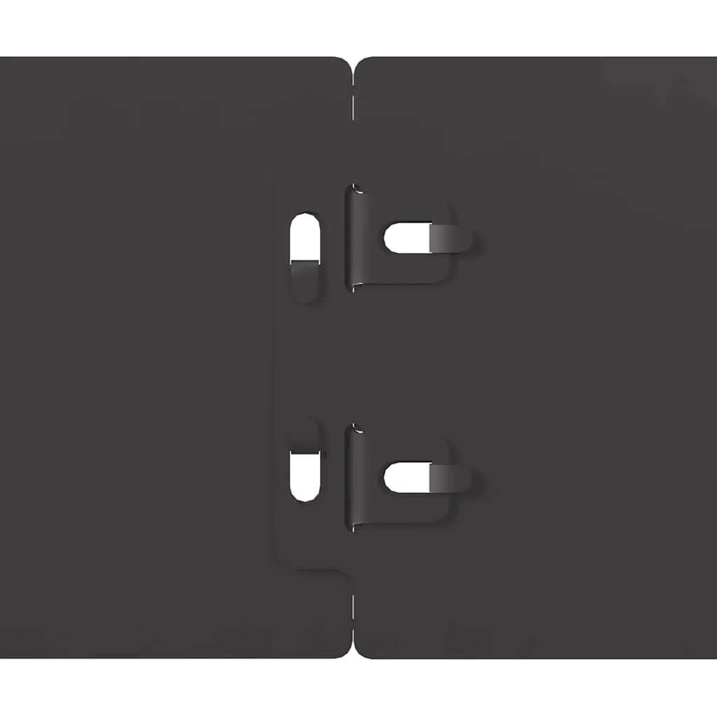 Bordure per Prato 50 pz Nere Acciaio Laminato a Freddo 860136