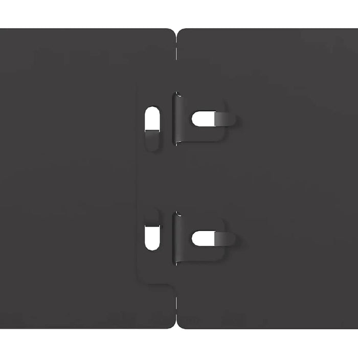 Bordure per Prato 50 pz Nere Acciaio Laminato a Freddo 860136