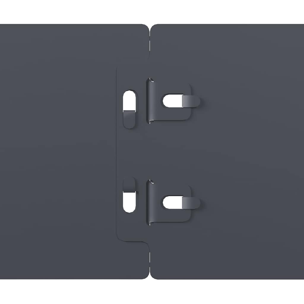 vidaXL Bordure per Prato 50 pz Antracite Acciaio Laminato a Freddo