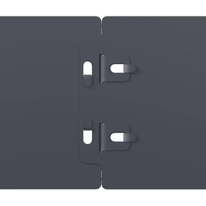 vidaXL Bordure per Prato 50 pz Antracite Acciaio Laminato a Freddo