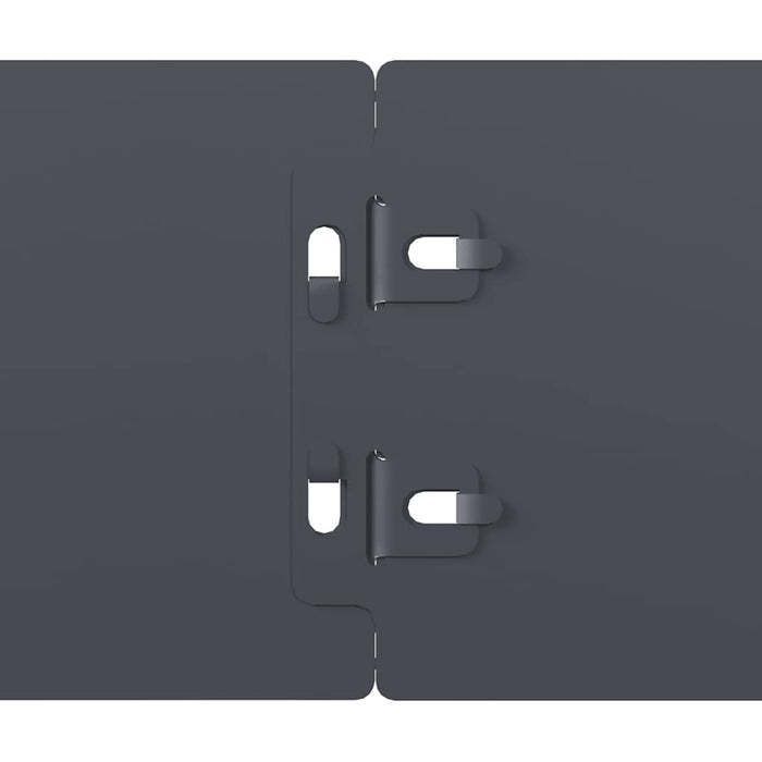 Bordure per Prato 50 pz Antracite Acciaio Laminato a Freddo 860138