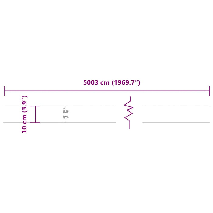 Bordure per Prato 50 pz Antracite Acciaio Laminato a Freddo 860138