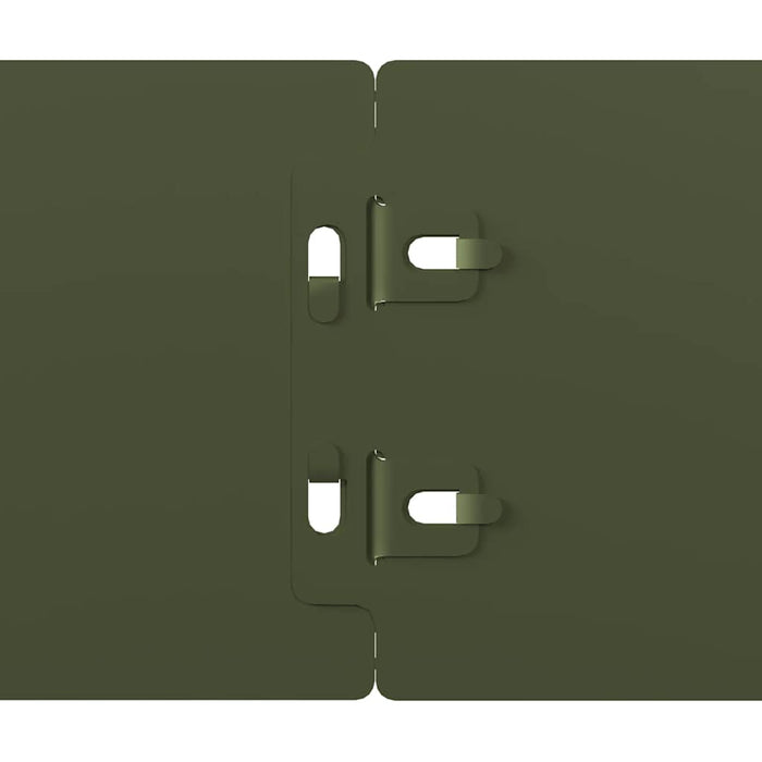 Bordure per Prato 50 pz Verde Oliva Acciaio Laminato a Freddo 860139