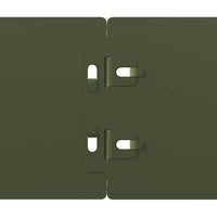 vidaXL Bordure per Prato 50 pz Verde Oliva Acciaio Laminato a Freddo