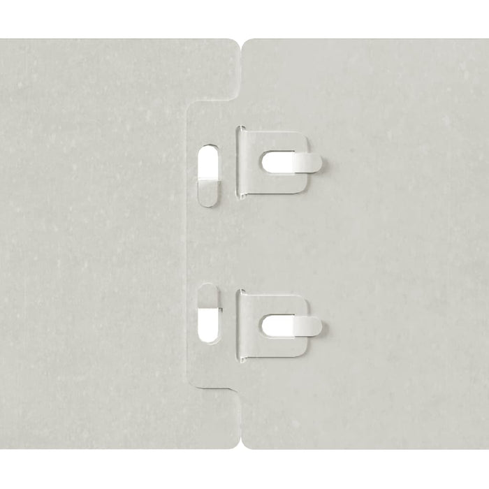 Bordure per Prato 50 pz 10x103 cm Acciaio Inossidabile 860140