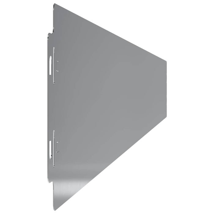 vidaXL Bordure per Prato 50 pz 10x103 cm Acciaio Zincato