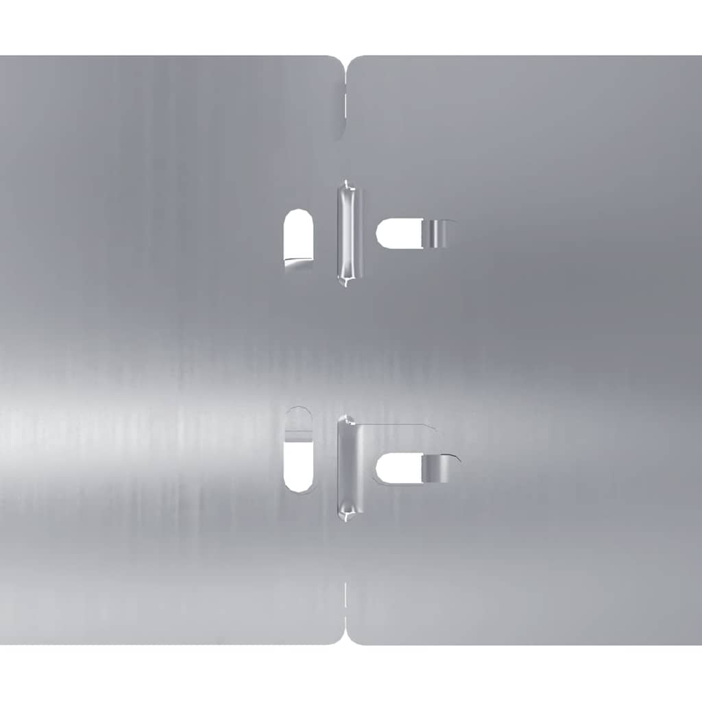 Bordure per Prato 50 pz 10x103 cm Acciaio Zincato 860141