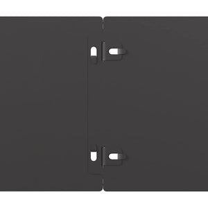 Bordure per Prato 10 pz Nere 15x103cm Acciaio Laminato a Freddo 860142