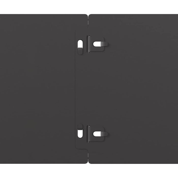 Bordure per Prato 10 pz Nere 15x103cm Acciaio Laminato a Freddo