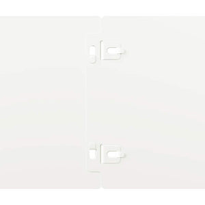 Bordure per Prato 10 pz Bianchi Acciaio Laminato a Freddo