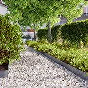 vidaXL Bordure per Prato 10 pz Antracite Acciaio Laminato a Freddo