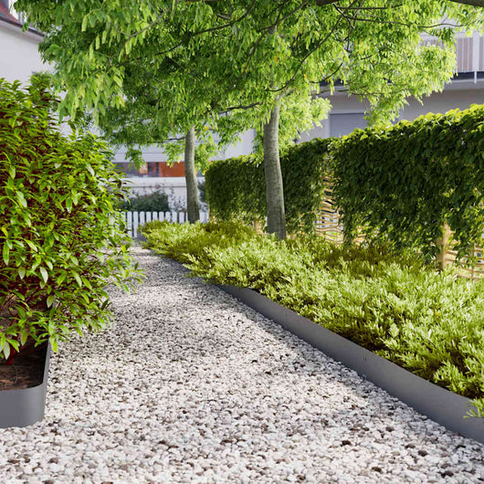 Bordure per Prato 10 pz Antracite Acciaio Laminato a Freddo 860144