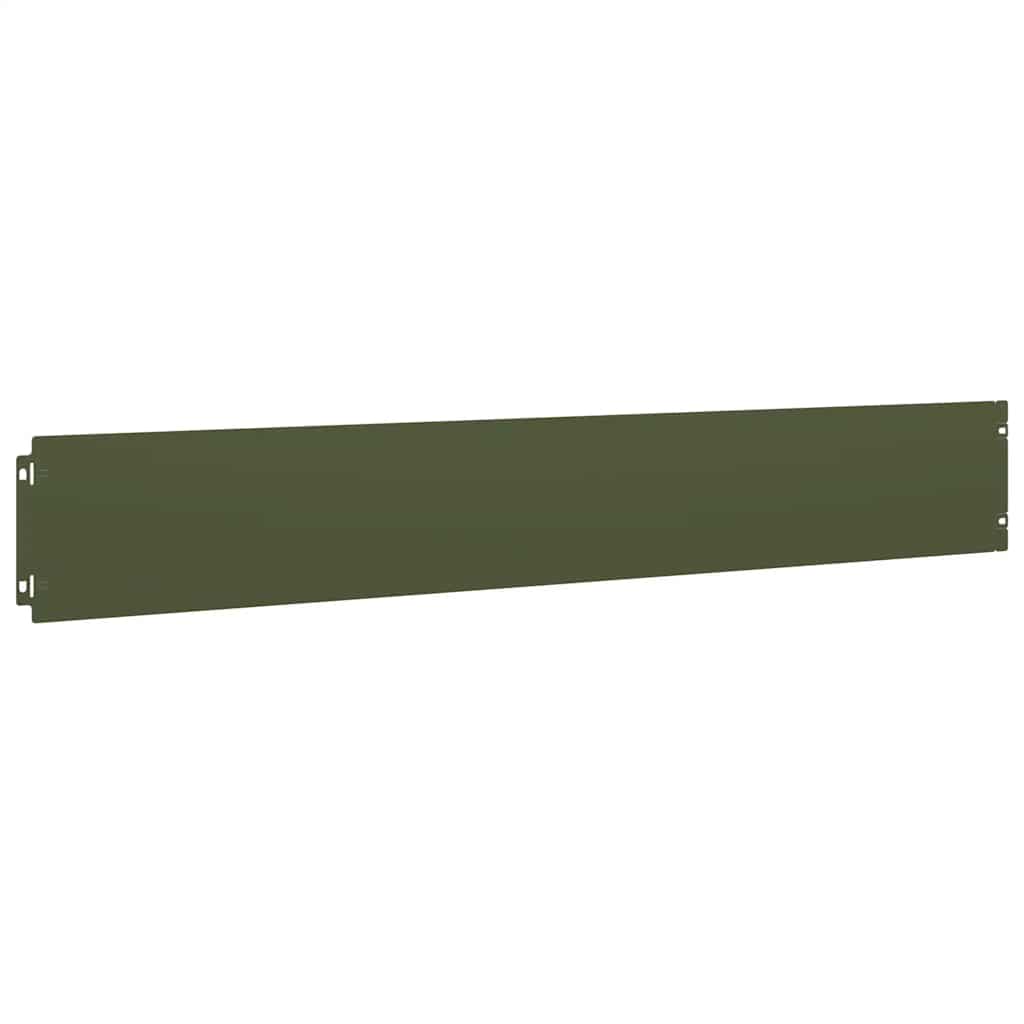 Bordure per Prato 10 pz Verde Oliva Acciaio Laminato a Freddo 860145