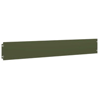 Bordure per Prato 10 pz Verde Oliva Acciaio Laminato a Freddo 860145