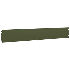 Bordure per Prato 10 pz Verde Oliva Acciaio Laminato a Freddo 860145