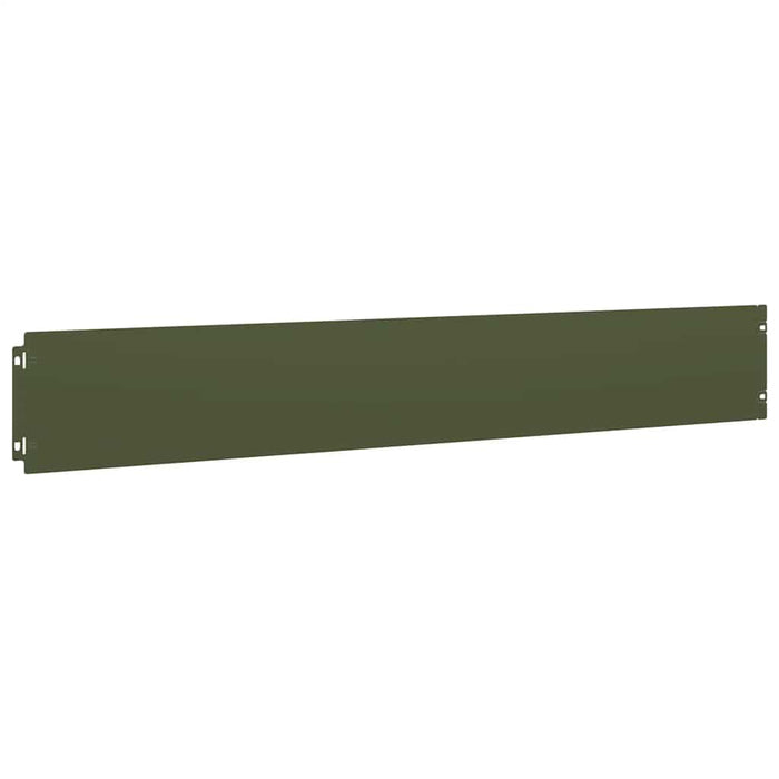 Bordure per Prato 10 pz Verde Oliva Acciaio Laminato a Freddo 860145