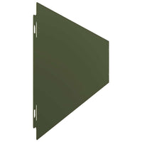 vidaXL Bordure per Prato 10 pz Verde Oliva Acciaio Laminato a Freddo