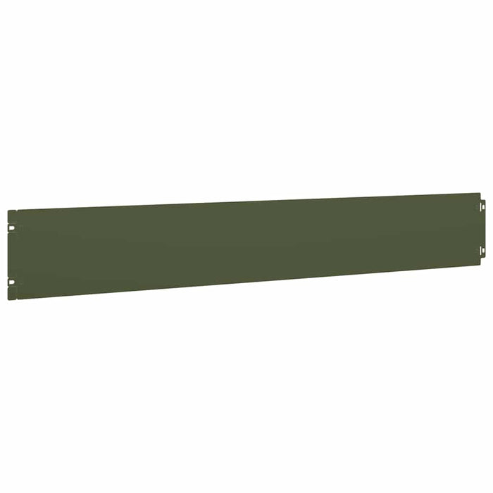 Bordure per Prato 10 pz Verde Oliva Acciaio Laminato a Freddo 860145