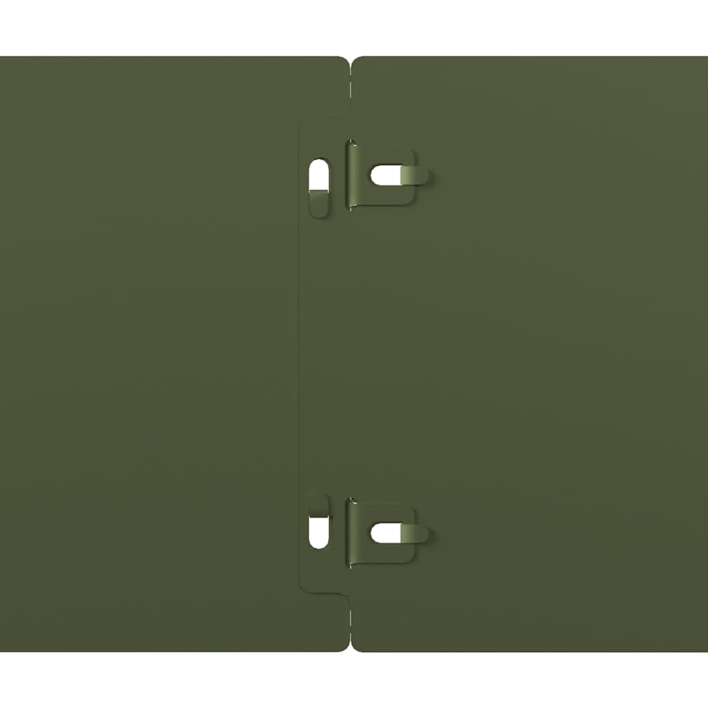 Bordure per Prato 10 pz Verde Oliva Acciaio Laminato a Freddo 860145