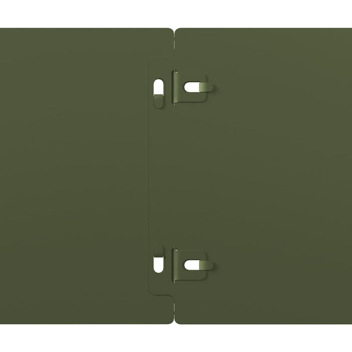 vidaXL Bordure per Prato 10 pz Verde Oliva Acciaio Laminato a Freddo