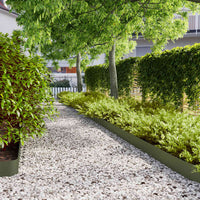 vidaXL Bordure per Prato 10 pz Verde Oliva Acciaio Laminato a Freddo