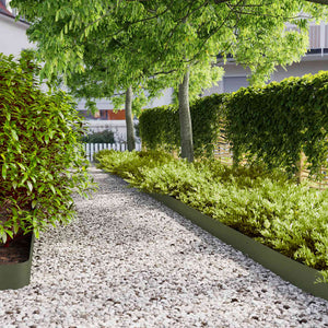 Bordure per Prato 10 pz Verde Oliva Acciaio Laminato a Freddo 860145