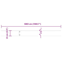 Bordure per Prato 50 pz Bianchi Acciaio Laminato a Freddo 860149