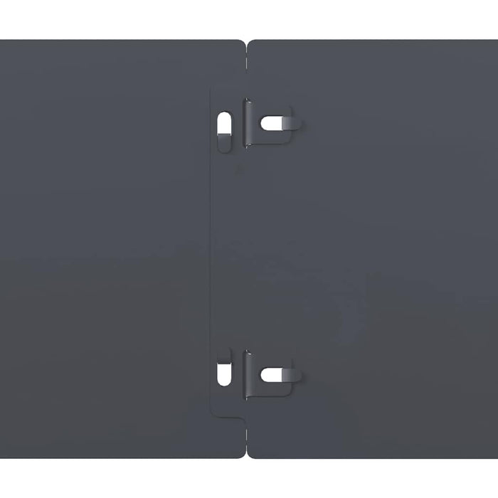 vidaXL Bordure per Prato 50 pz Antracite Acciaio Laminato a Freddo