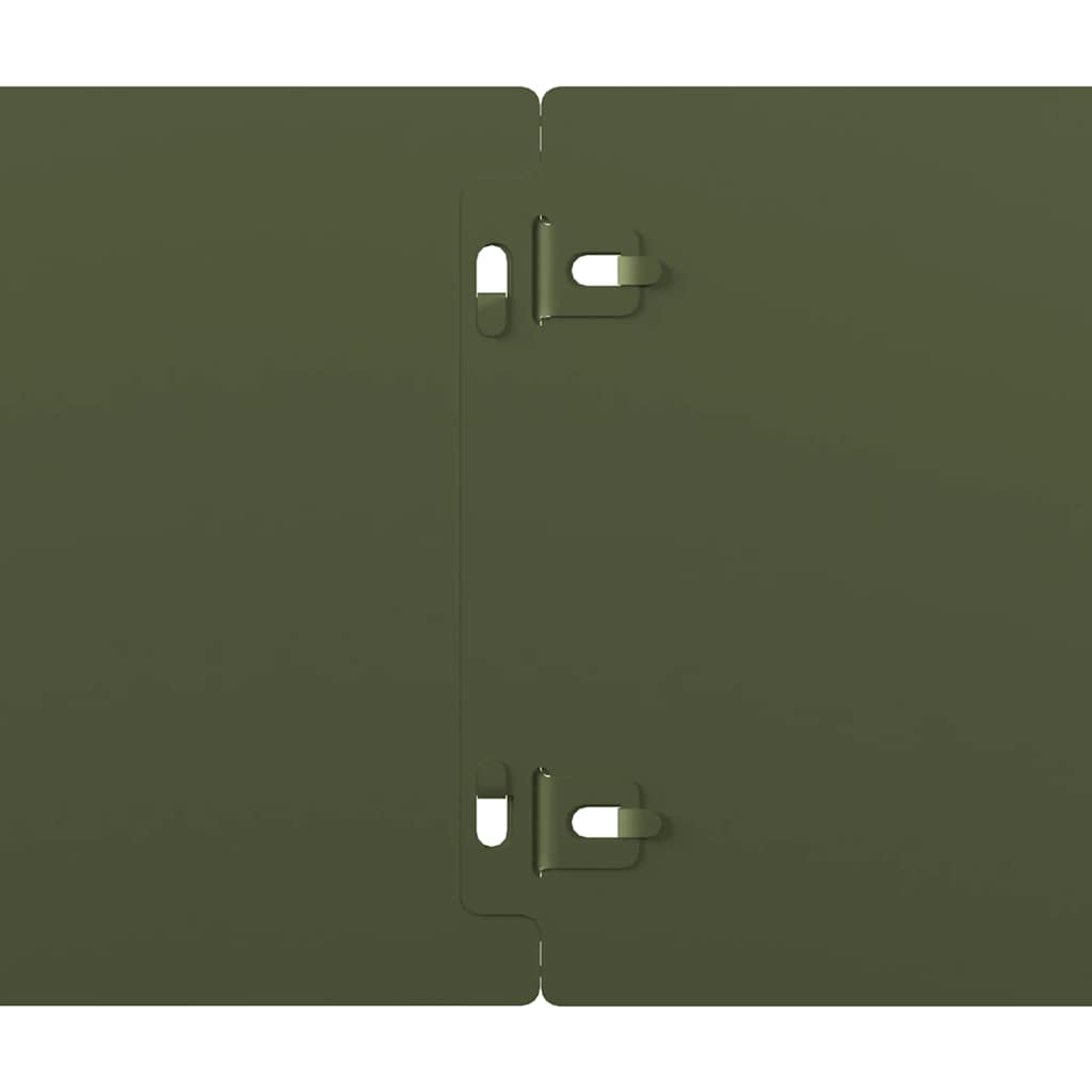 Bordure per Prato 50 pz Verde Oliva Acciaio Laminato a Freddo 860151