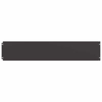 Bordure per Prato 10 pz Nere Acciaio Laminato a Freddo