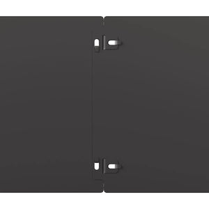 Bordure per Prato 10 pz Nere Acciaio Laminato a Freddo