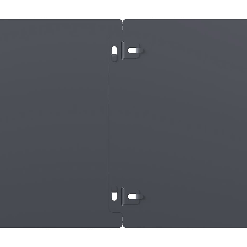 Bordure per Prato 10 pz Antracite Acciaio Laminato a Freddo 860156