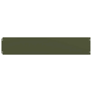 Bordure per Prato 10 pz Verde Oliva Acciaio Laminato a Freddo