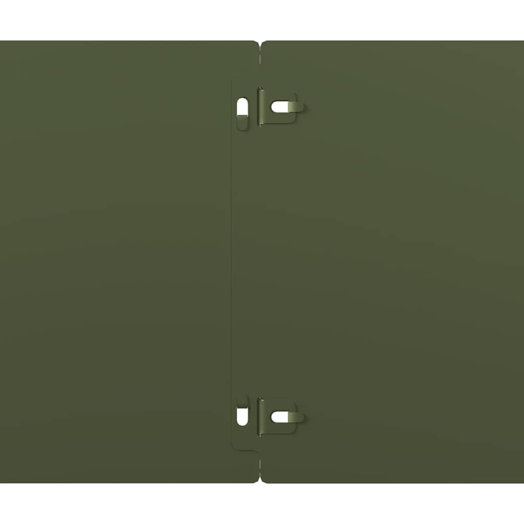 Bordure per Prato 10 pz Verde Oliva Acciaio Laminato a Freddo