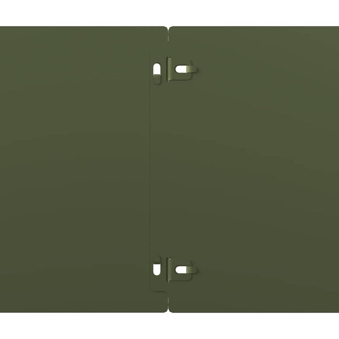 Bordure per Prato 10 pz Verde Oliva Acciaio Laminato a Freddo