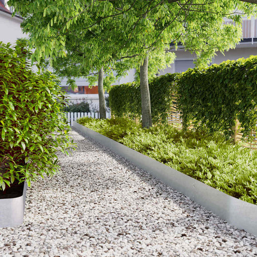 vidaXL Bordure per Prato 10 pz 20x103 cm Acciaio Zincato