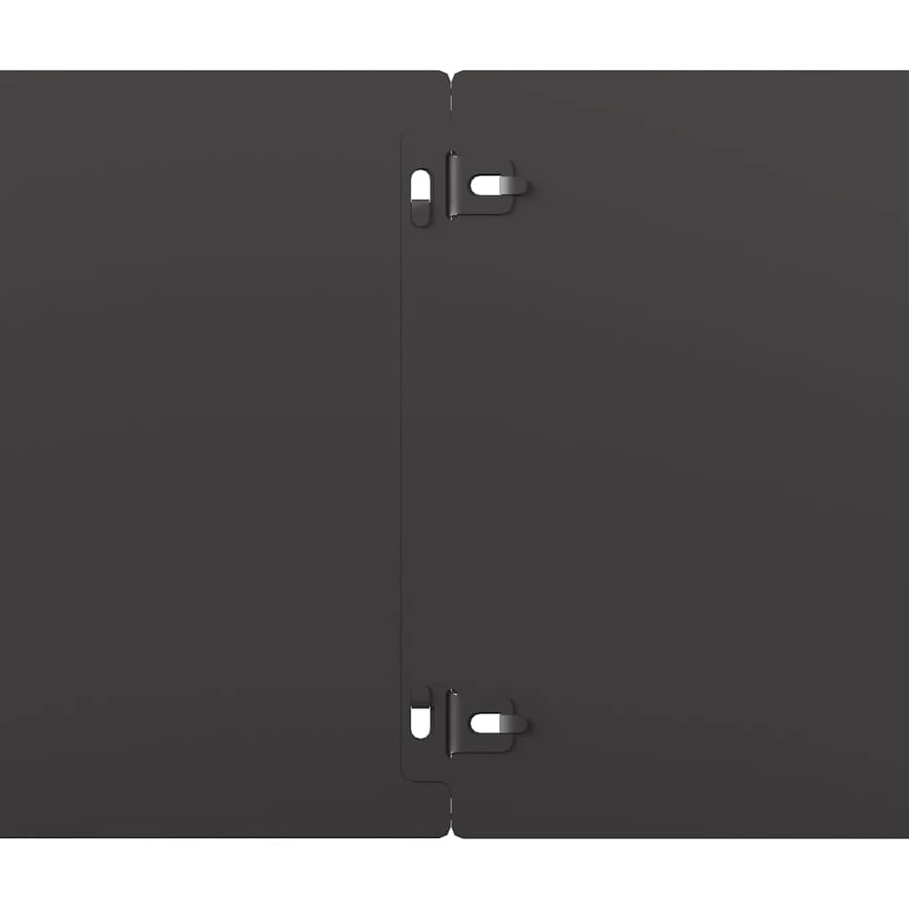 Bordure per Prato 30 pz Nere Acciaio Laminato a Freddo 860160