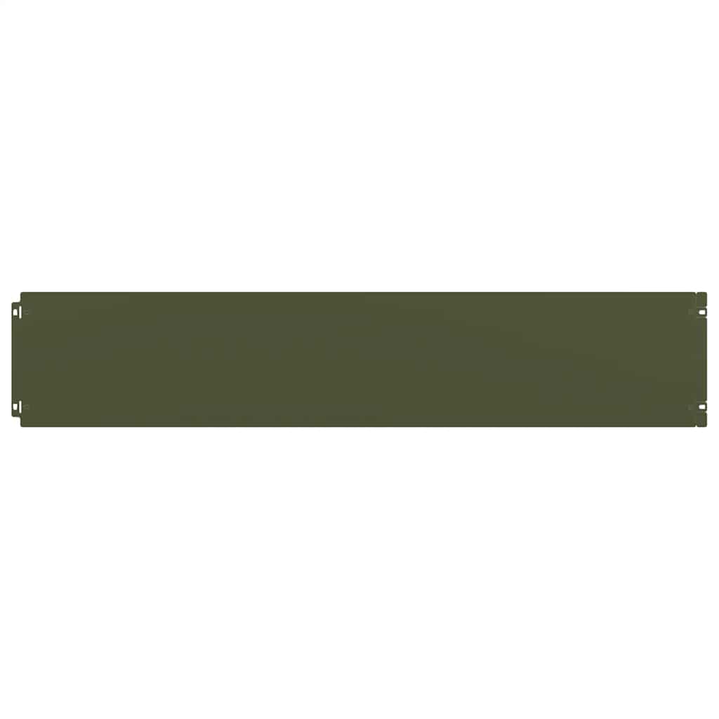 Bordure per Prato 30 pz Verde Oliva Acciaio Laminato a Freddo 860163