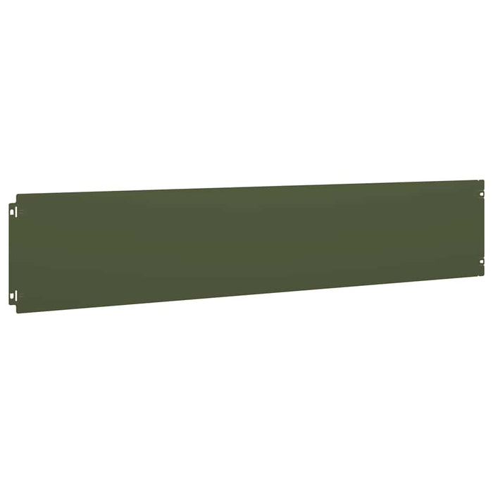 Bordure per Prato 30 pz Verde Oliva Acciaio Laminato a Freddo
