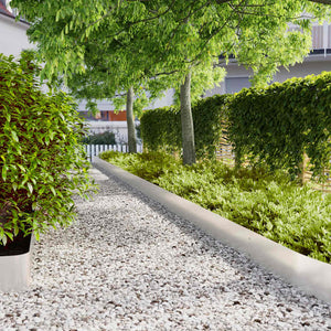 vidaXL Bordure per Prato 30 pz 20x103 cm Acciaio Inossidabile