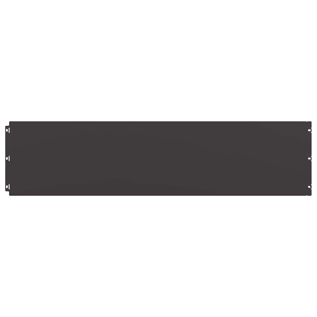 vidaXL Bordure per Prato 10 pz Nere Acciaio Laminato a Freddo