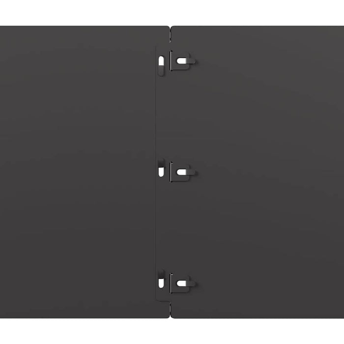 Bordure per Prato 10 pz Nere Acciaio Laminato a Freddo 860166