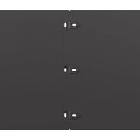 vidaXL Bordure per Prato 10 pz Nere Acciaio Laminato a Freddo