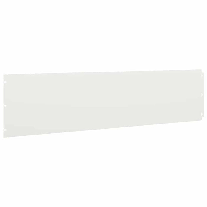 vidaXL Bordure per Prato 10 pz Bianchi Acciaio Laminato a Freddo