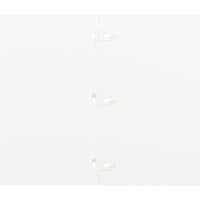 vidaXL Bordure per Prato 10 pz Bianchi Acciaio Laminato a Freddo