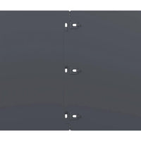 Bordure per Prato 10 pz Antracite Acciaio Laminato a Freddo