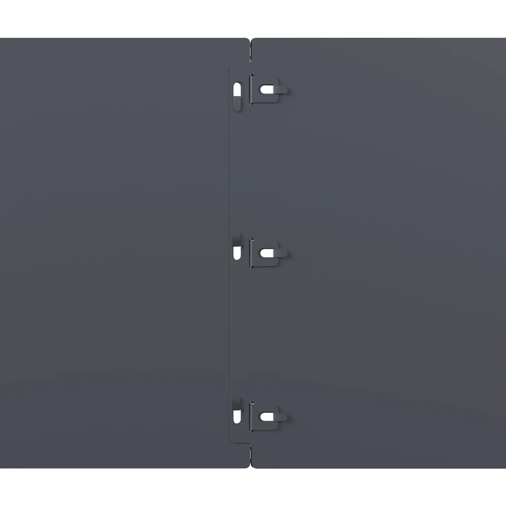 Bordure per Prato 10 pz Antracite Acciaio Laminato a Freddo 860168