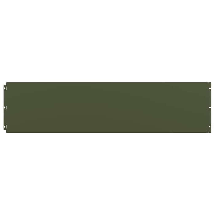 Bordure per Prato 10 pz Verde Oliva Acciaio Laminato a Freddo